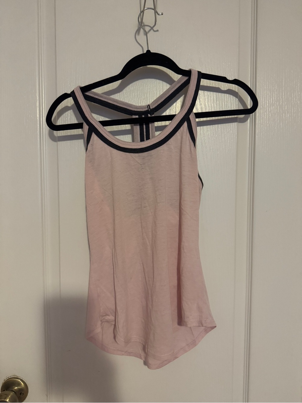 Chaser Light Pink Tank with Contrast Trim